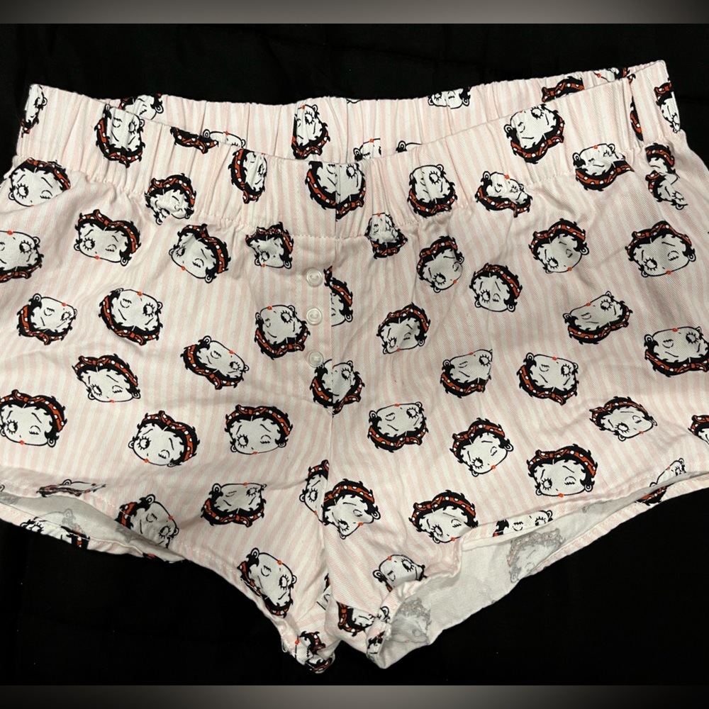 Betty Boop Pink and White Pajamas Sleepwear